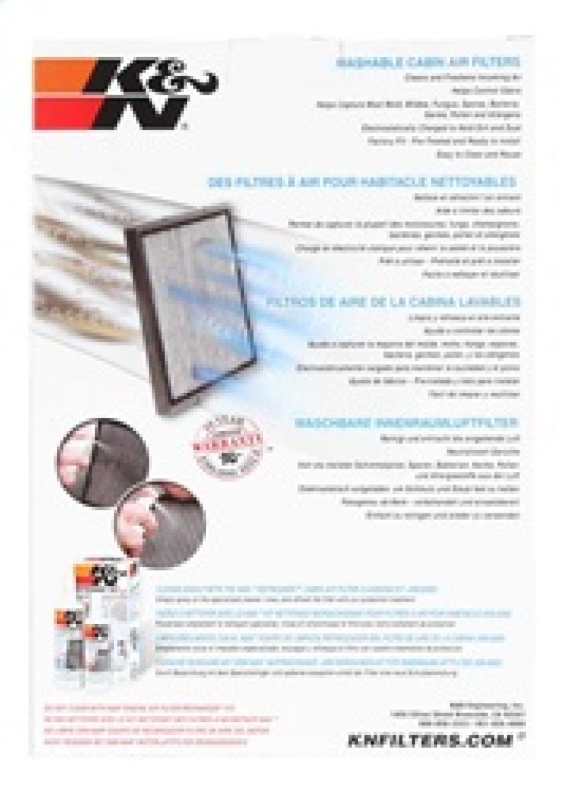KN Cabin Air Filters