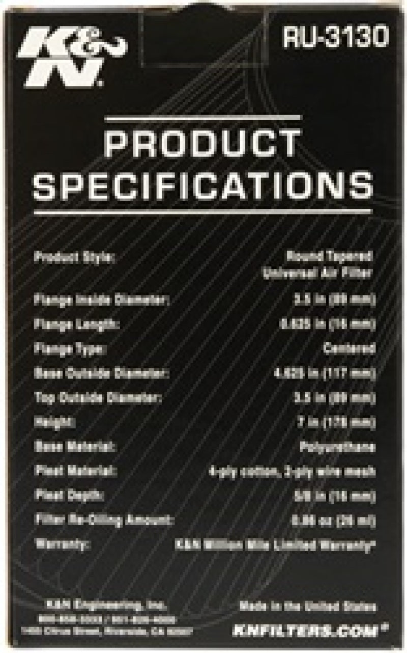 KN Universal Air Filter